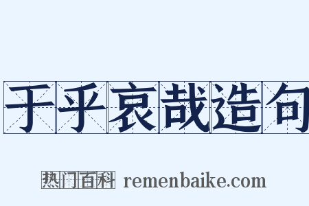 于乎哀哉造句是什么意思的图片